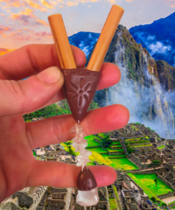Kuripe Bambu Anhänger, Quarz Weiß