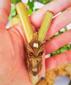 Kuripe Bambu Totem Aquila e pietre potenti