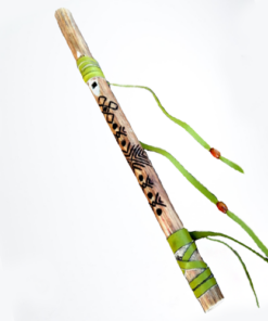 Flauto-Siyotanka-Grasshopper-Homemade-Nativo-Sciamanico-Pentagonale-Con-Custodia-353851776943-5