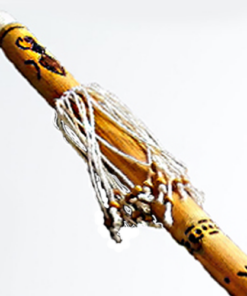 RainStick rassel Schamane in Bamboo, handgefertigt mit Runen Norreniche Loki